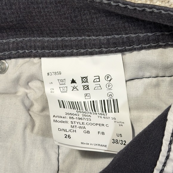 Braxx Jeans Size 38x32 Gray Cooper Fancy Straight Leg Feel Good Flexible Ukraine - Picture 7 of 10